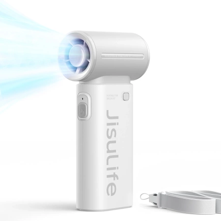 Mini wentylator Jisulife Handheld Fan Life9 3600mAh przenośny wiatraczek USB - szary