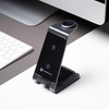 Ładowarka indukcyjna Forcell F-Energy 3w1 Simply Charge kompatybilna z Apple Watch i Samsung Watch szara