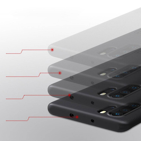 Nillkin Super Frosted Shield wzmocnione etui pokrowiec + podstawka Huawei P30 Pro czarny