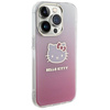 Hello Kitty IML Gradient Electrop Kitty Head Hülle für iPhone 15 Pro – Rosa