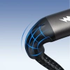 Joyroom Light-Speed ​​​​Series SA25-AC6 USB-A/USB-C-Schnellübertragungskabel 100 W 1,2 m – Schwarz