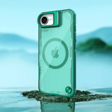 Nillkin Iceblade Prop Magnetische Hülle mit Ständer für iPhone 16e - Grün