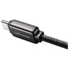 USAMS Kabel USB-C na USB-C 100W 1,2m     Zinc Alloy Fast Charging Data Cable Meteor Series stalowy/tarnish SJ744USB01 (US-SJ744)