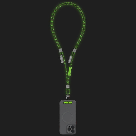 Uniwersalna smycz do telefonu kabel 2w1  Skinarma Dyno Ve USB-C/USB-C niteglow