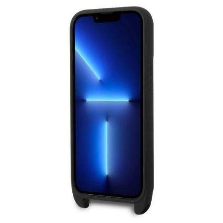 Karl Lagerfeld Monogram Plaque Logo Strap - Etui iPhone 14 Pro (czarny)