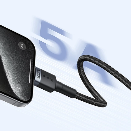Baseus Cafule USB-C / USB-C-Kabel 100W 1 m - rot-schwarz und schwarz-grau (2 Stk.)