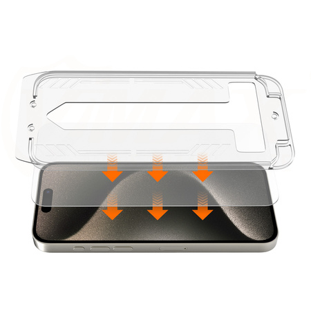 Vmax szkło hartowane easy install 2,5D Normal Glass do iPhone 15 Pro Max 6,7&quot;