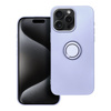 Futerał SILICONE RING do IPHONE 15 PRO MAX fioletowy