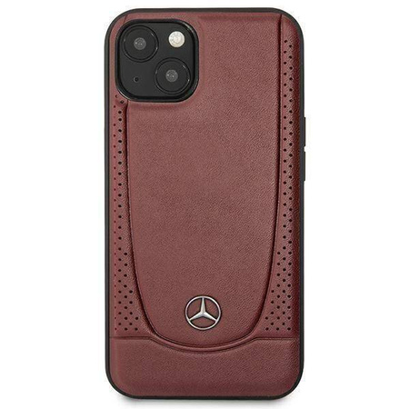 Mercedes MEHCP15SARMRE iPhone 15 6,1&quot; rot/rotes Hardcase Leder Urban Bengale