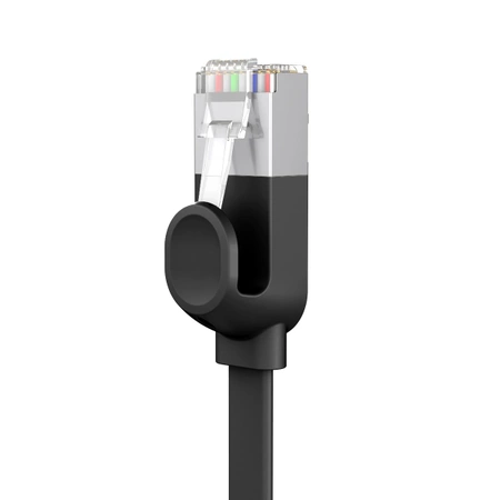 Baseus High Speed ​​flaches Ethernet CAT6 RJ45 Netzwerkkabel 0,5 m – schwarz