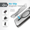 Speck Presidio Perfect-Clear ClickLock & Magsafe - Etui iPhone 15 Pro (Clear / Frosted Black / Slate Grey)