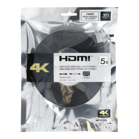 Kabel HDMI - HDMI High Speed HDMI Cable with Ethernet wer. 2.0 długość 5m BLISTER