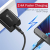 Kabel USB do Micro USB UGREEN QC 3.0 2.4A 0.25m (czarny)