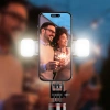 Selfie-Stick WC13YDS Teleskopstativ 1,3 m mit Doppellampe und Telefonhalter – Schwarz