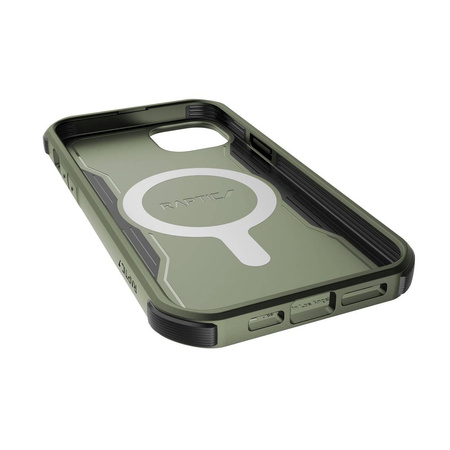 Raptic X-Doria Fort Case iPhone 14 Plus mit gepanzerter MagSafe-Hülle grün