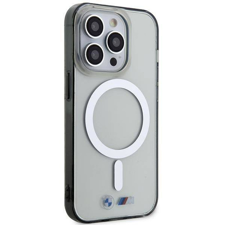 Case BMW BMHMP14XHCRS iPhone 14 Pro Max 6.7&quot; transparent hardcase Silver Ring MagSafe