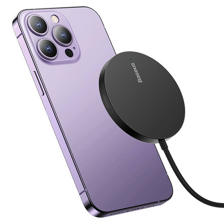 Baseus Simple Mini3 Magnetic Wireless Charger 15W (Black)