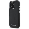 Oryginalne Etui IPHONE 16 PRO MAX Karl Lagerfeld Saffiano Full Wrapped Elongated Metal Logo MagSafe czarne