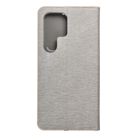 Kabura LUNA Book Gold do SAMSUNG S24 Ultra srebrny