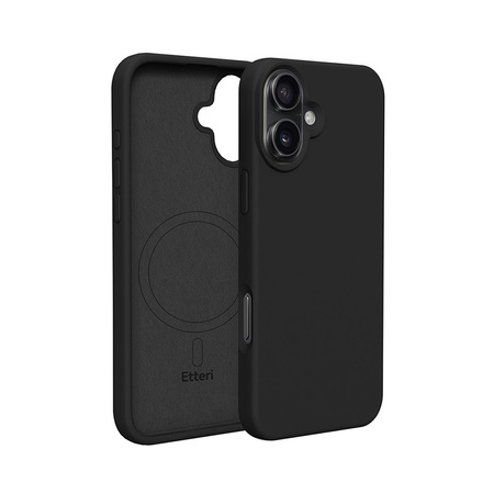 Nakładka Etteri Silicone Mag case do iPhone 17 Pro Max czarna