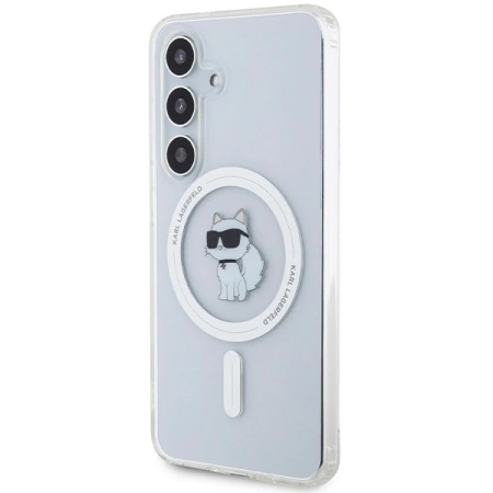 Karl Lagerfeld IML Choupette MagSafe Hülle für Samsung Galaxy S24 – transparent