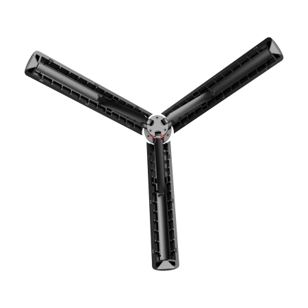 Selfie-Stick WC13YDS Teleskopstativ 1,3 m mit Doppellampe und Telefonhalter – Schwarz