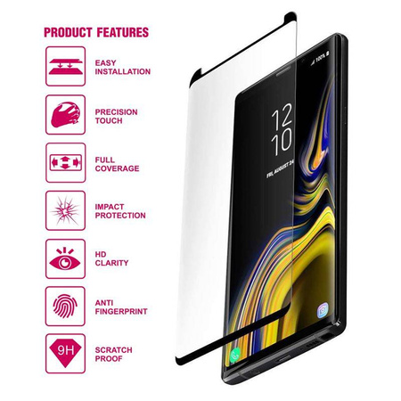 Crong Edge Glass 4D Full Glue - Szkło hartowane na cały ekran Samsung Galaxy S10+