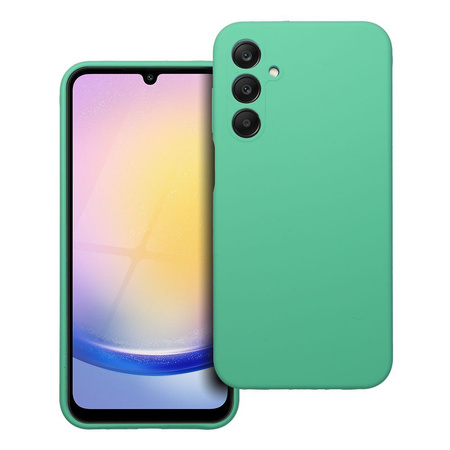 Futerał SILICONE 2mm do SAMSUNG A25 5G miętowy
