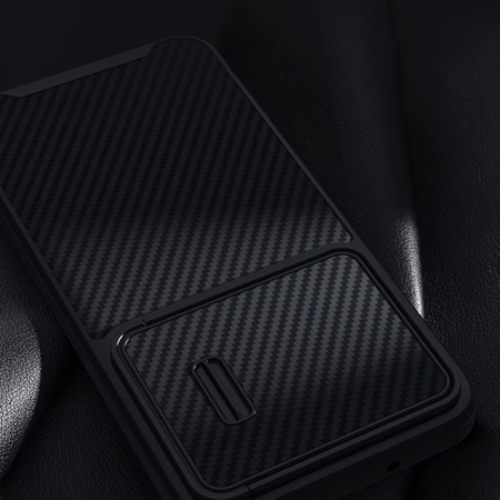 Nillkin Synthetic Fiber S Case für Samsung Galaxy S23+, Kameraabdeckung, schwarz