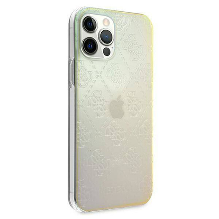 Guess GUHCP12M3D4GIRBL iPhone 12/12 Pro 6,1" opalowy/iridescent hardcase 4G 3D Pattern Collection