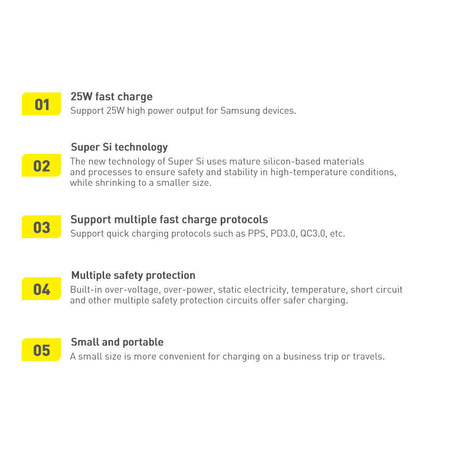 Baseus Super Si  Quick Charger 1C 25W EU Black