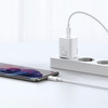 Baseus Super Si szybka ładowarka sieciowa Quick Charge 3.0 Power Delivery 25W 3A + Kabel USB Typ C - USB Typ C 3A 1m biały (TZCCSUP-L02)