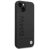 Original Handyhülle IPHONE 14 PLUS BMW Hardcase Silicone Signature Logo Magsafe schwarz