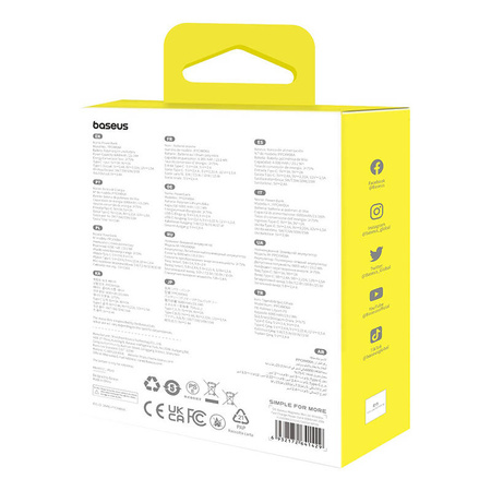 Powerbank magnetyczny Baseus Magnetic Mini 6000mAh 20W MagSafe (biały)