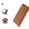 Dux Ducis Hivo Samsung Galaxy S25 Edge Hülle mit Klappdeckel und RFID-Schutz - Braun