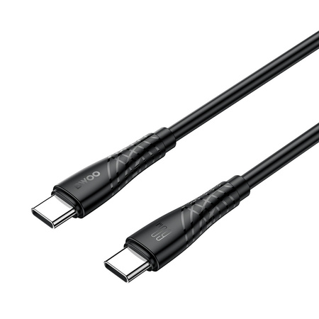 BWOO kabel USB-C - USB-C 1m 60W 3A czarny BO-X318C-C