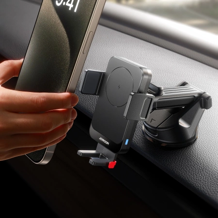 Joyroom JR-ZS241S Autohalterung mit induktivem Ladegerät für Armaturenbrett - schwarz