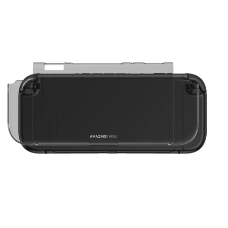 AmazingThing PlayShield Bare Case für Nintendo Switch 2, transparent/schwarz