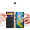 Dux Ducis Hivo Leather Flip Cover Genuine Leather Wallet for Cards and Documents iPhone 14 Pro Max Black