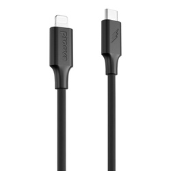 Proove kabel Striped Silicone Type-C do Lightning (1m) czarny