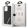 Karl Lagerfeld 3D Rubber Multi Logo Hülle für iPhone 15 Pro Max – Schwarz