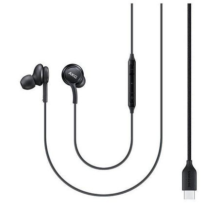 Samsung AKG przewodowe słuchawki dokanałowe USB Typ C czarny (EO-IC100BBEGEU)