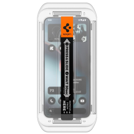 SZKŁO HARTOWANE SPIGEN GLAS.TR ”EZ FIT” 2-PACK NOTHING PHONE 3 CLEAR
