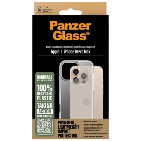 Etui PanzerGlass HardCase na iPhone 16 Pro Max - przezroczyste
