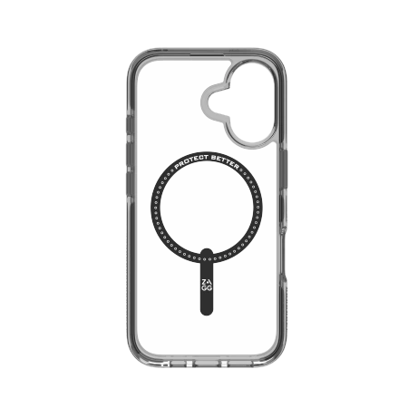 ZAGG Santa Cruz Snap MagSafe Hülle für iPhone 16 – Schwarz