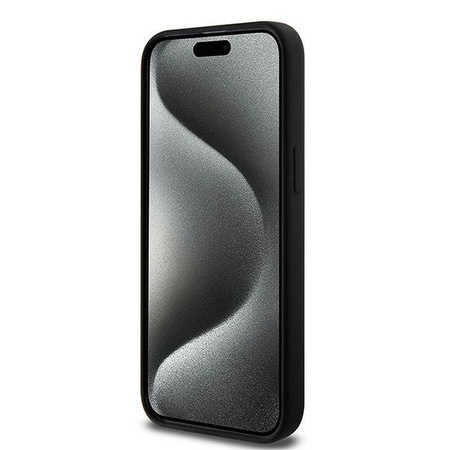 Oryginalne Etui KARL LAGERFELD hardcase Silicone Karl & Choupette Ring MagSafe KLHMP15XSCMKCRHK do Iphone 15 Pro Max czarny