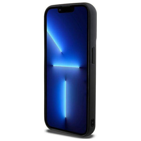 Original Handyhülle IPHONE 15 PRO MAX DKNY Quilted Stack Logo (DKHCP15XPQDSLK) schwarz