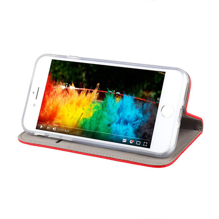 Etui Smart Magnet do Motorola Moto E13 czerwone