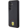 Oryginalne Etui FERRARI hardcase Carbon Stitched Bottom FEHCS24SN3PUK do Samsung Galaxy  S24 Czarny