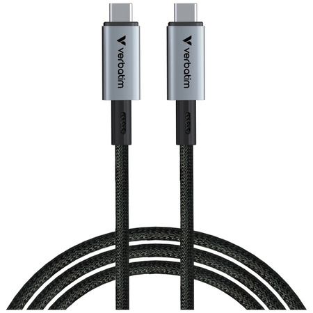 Kabel Verbatim Sync & Charge USB-C do    USB-C 240W 40Gb/s 120cm czarny 31847